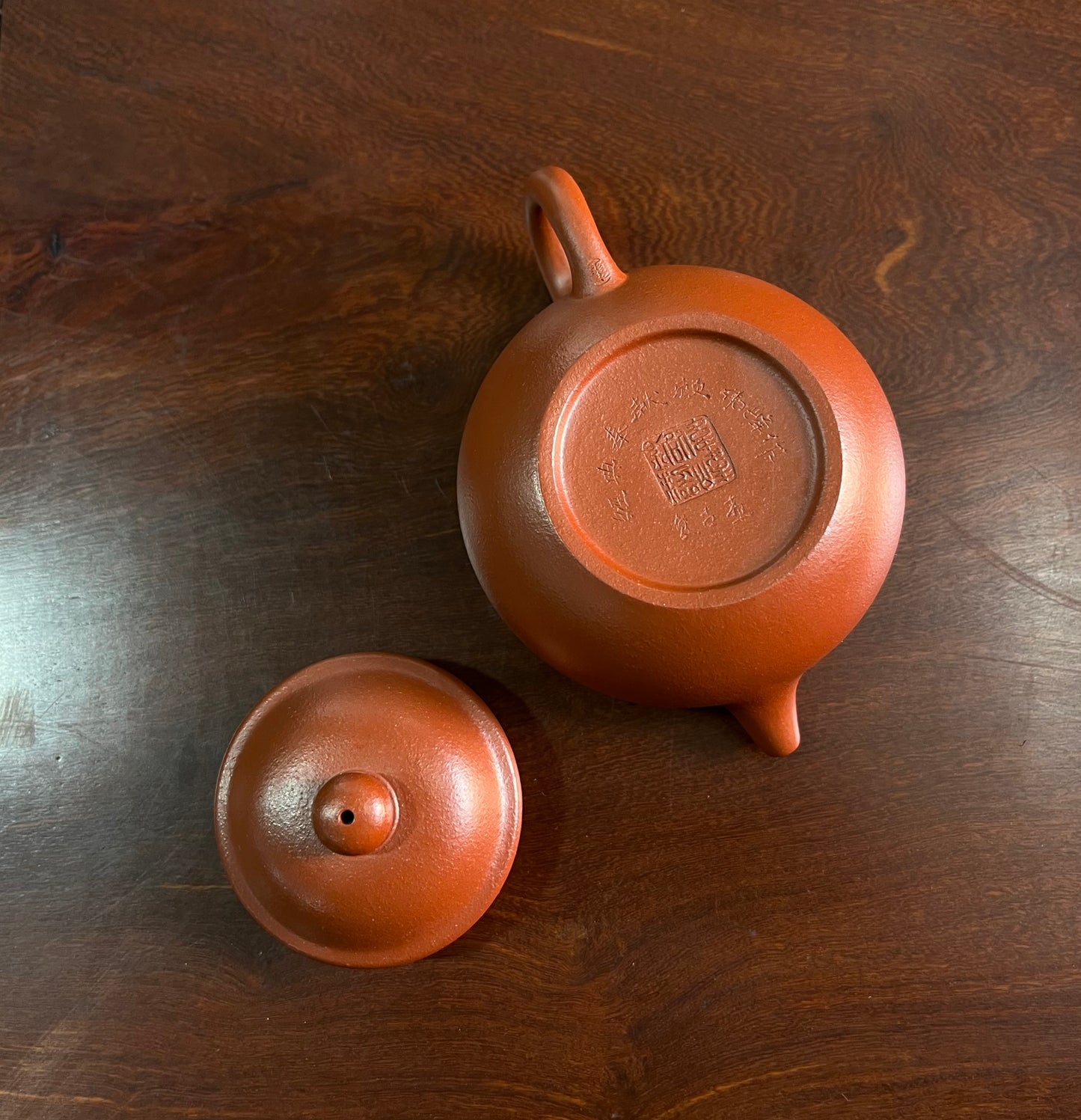 Fang Gu (150 ml) Zhu Ni Engraved Yixing Teapot