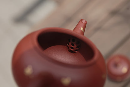 Gold Splashed Shui Ping (130ml) Xiao Mei Yao Zhu Ni Yixing Teapot