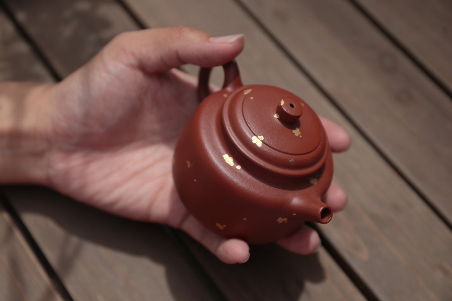 Gold Splashed De Zhong (130ml) Xiao Mei Yao Zhu Ni Yixing Teapot