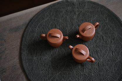 Mini Han Wa (75 ml) Red Jiang Po Ni Clay Yixing Teapot