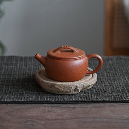 Han Wa (120ml) Red Jiang Po Ni Clay Yixing Teapot