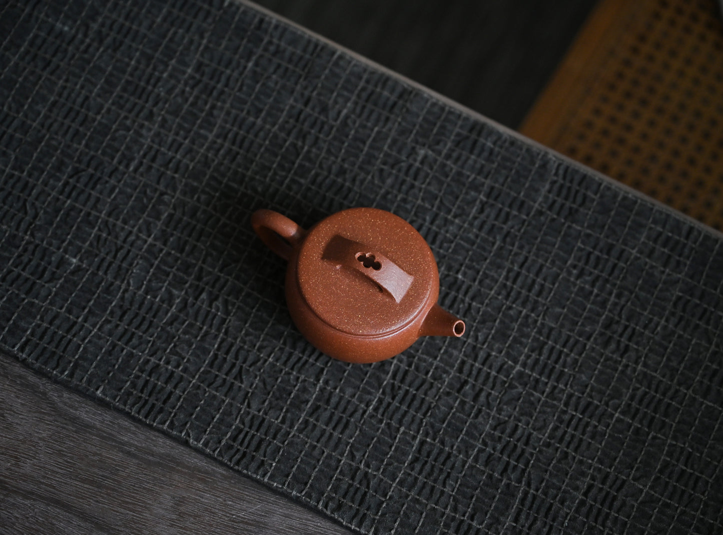 Han Wa (120ml) Red Jiang Po Ni Clay Yixing Teapot