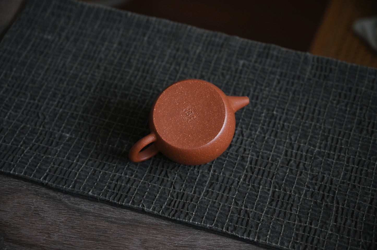 Han Wa (120ml) Red Jiang Po Ni Clay Yixing Teapot