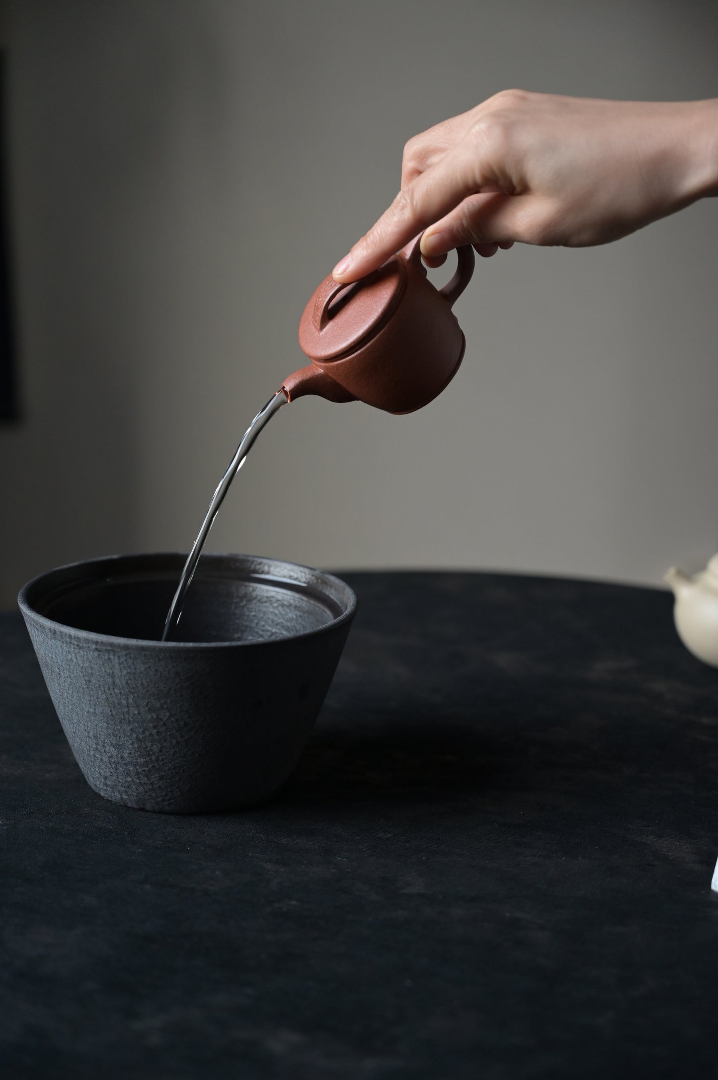 Mini Han Wa (75 ml) Red Jiang Po Ni Clay Yixing Teapot