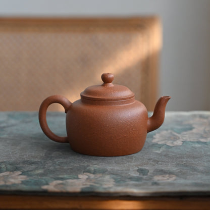 Gong Deng (150 ml) Red Jiang Po Ni Clay Yixing Teapot