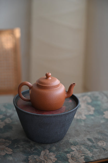 Gong Deng (150 ml) Red Jiang Po Ni Clay Yixing Teapot