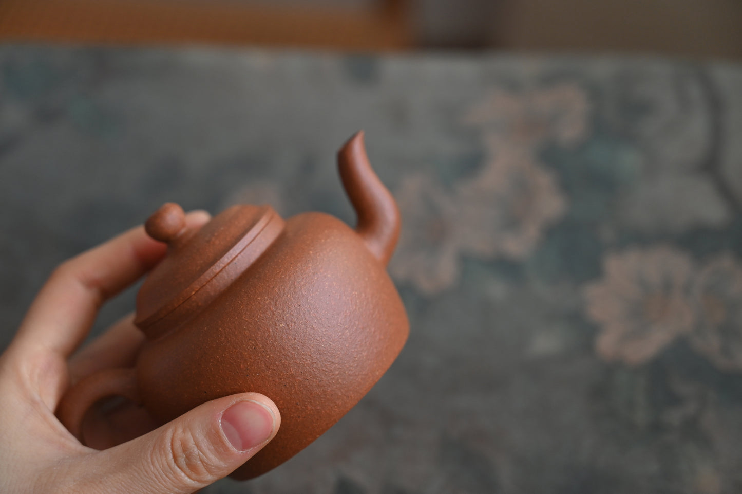 Gong Deng (150 ml) Red Jiang Po Ni Clay Yixing Teapot