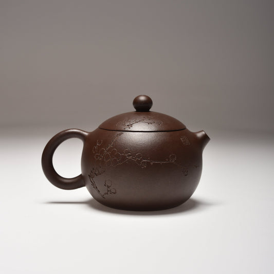 Xi Shi (150 ml) Zi Ni Yixing Teapot with Carving