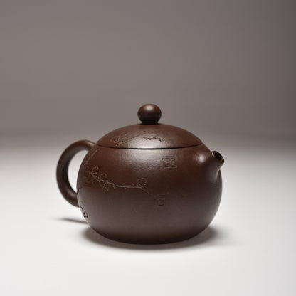 Xi Shi (150 ml) Zi Ni Yixing Teapot with Carving