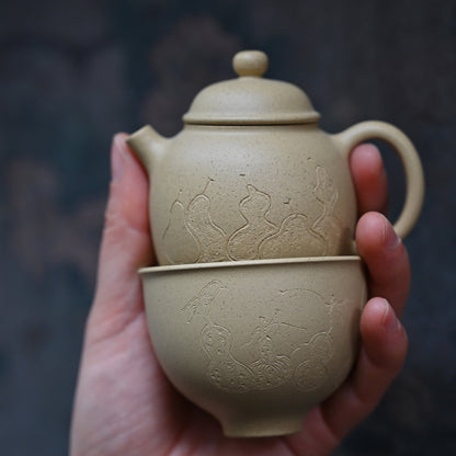 Little Gourd (75ml) Ben Shan Lv Ni Yixing Teapot
